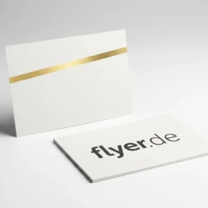 Flyer mit Veredelung