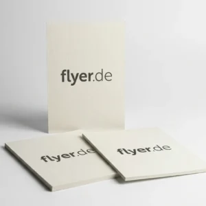 Flyer aus Spezialmaterial