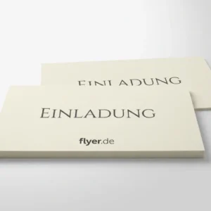 Gruß- und Einladungskarten ohne Falz