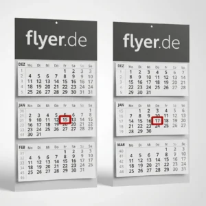 3-Monatskalender (Einblatt-Variante)