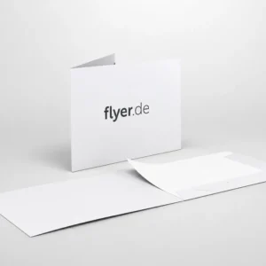 Mappen 2-teilig mit Laschen, Querformat