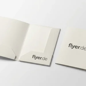 Mappen 2-teilig mit Laschen, Hochformat
