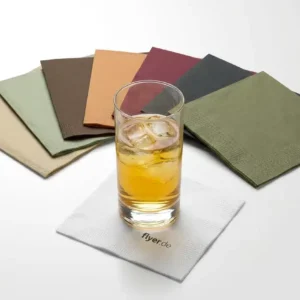 Cocktailservietten 1/4 Falz