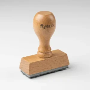 Holzstempel mit Wunschtext